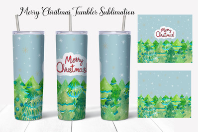 Christmas tree tumbler design