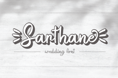 Sarthane - Wedding Font