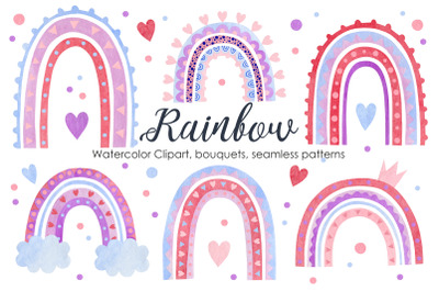 Watercolor Rainbow Collection.