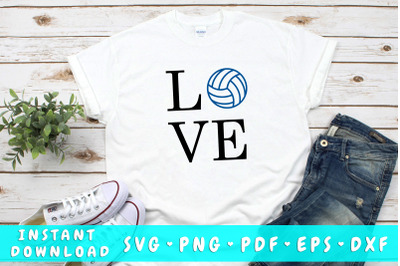 Love volleyball SVG