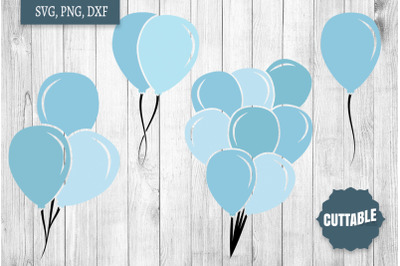 Balloon SVGs, Balloon cut file bundle, Balloon cut file set