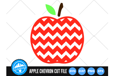 Chevron Apple SVG | Apple Cut File
