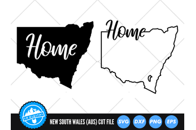 New South Wales &quot;Home&quot; Shape Outline SVG | Australian States SVG