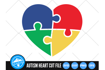 Autism Heart SVG | Autism Awareness Cut File