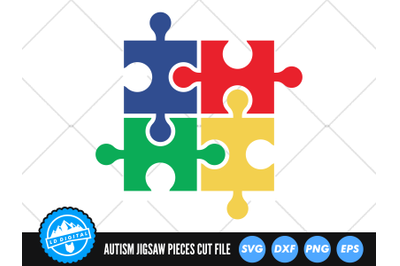 Autism Puzzle Pieces SVG | Autism Awareness Cut File