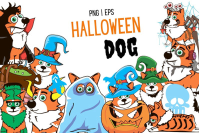 Halloween Dog Clipart