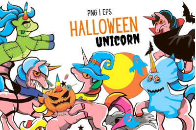 Halloween Unicorn Clipart