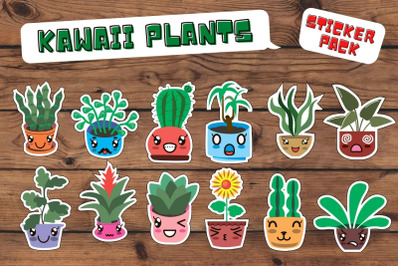 Kawaii Plants Stickers