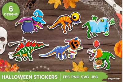 Halloween Dinosaurs Stickers