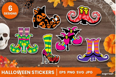Witch Shoes Stickers
