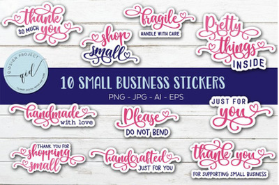 Small Business Stickers for Insert and Packaging Orders