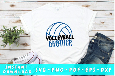 Volleyball brother SVG