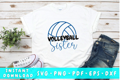 Volleyball sister SVG