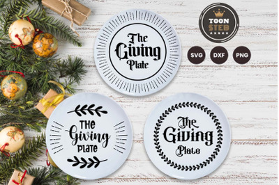 The Giving Plate SVG V1