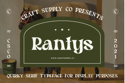 Rantys - Quirky Serif
