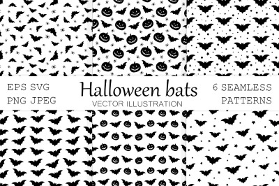 Halloween bat pattern. Bats pattern. Bat SVG. Spider pattern