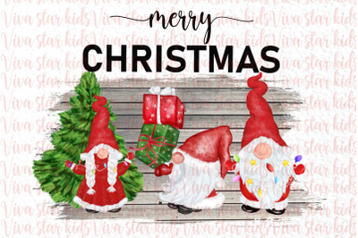 Christmas Gnomes, Xmas Sublimation, MERRY CHRISTMAS PNG