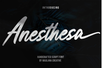 Anesthesa Handcrafted Script Font