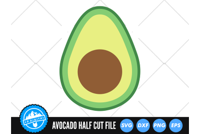 Avocado SVG | Kawaii Fruit Cut File | Avocado Slice SVG | Guacamole