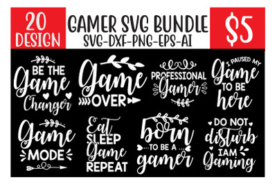 Gamer SVG Bundle cut file