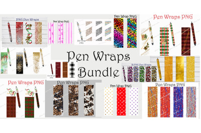 Pen Wraps Bundle, Custom pencil wraps pack