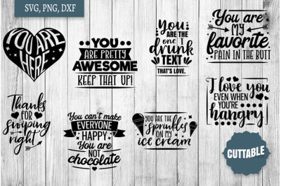 Fun Love SVGs, Fun Love Quotes, Friendship quote cut files