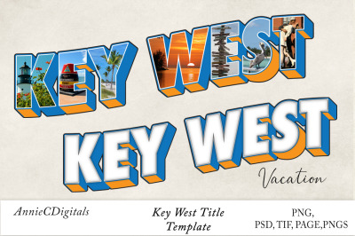 Key West Photo Title &amp; Template