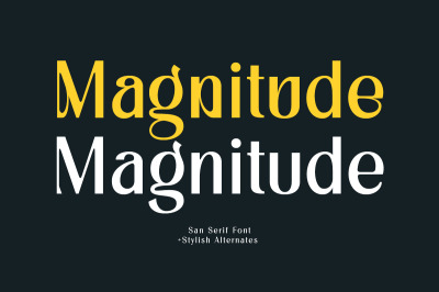 Magnitude - Stylish Sans Serif