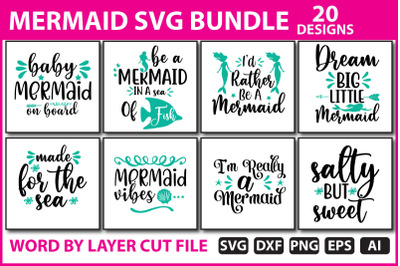 Mermaid SVG Bundle vol.2