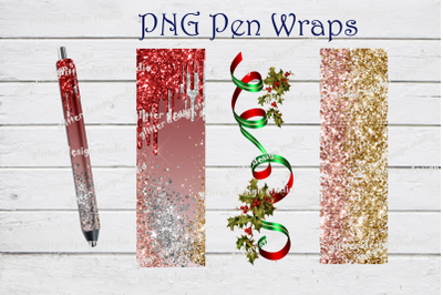 Pen Wraps Template, Christmas Pen Wrap digital Design, Pen Wraps Patte