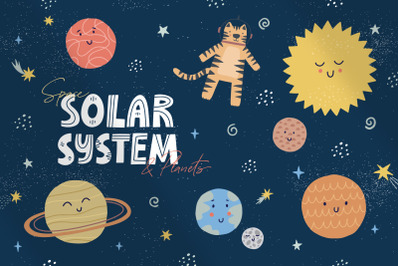 Solar System - Planets &amp; Space Clipart