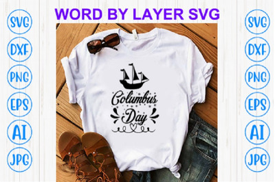 Columbus day t-shirt design