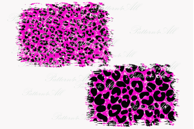 Hot pink leopard pattern PNG,backsplash sublimation design ,Distress P