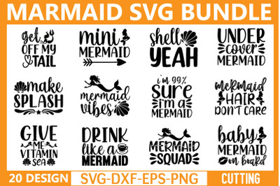 Mermaid svg Bundle