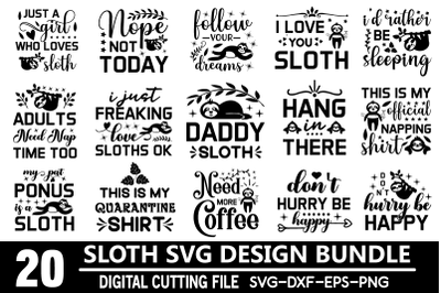 Sloth Svg Bundle