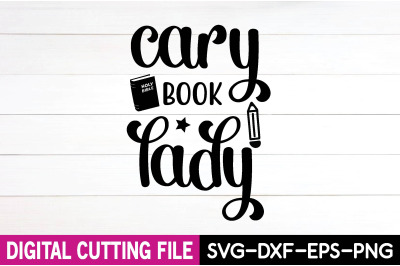 crazy book lady svg