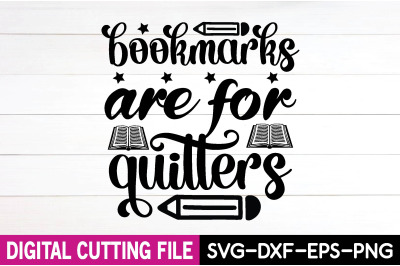 bookmarks are for quitters svg