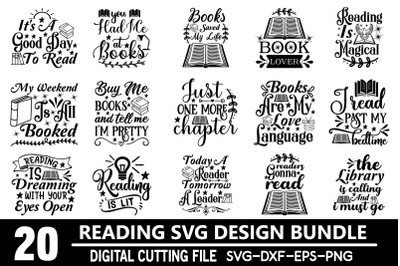 Reading SVG Bundle,Reading SVG quotes