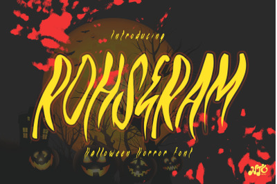 ROHSERAM - Halloween Horror Font