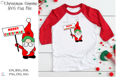 Christmas Gnome SVG. Gnome SVG cut files.