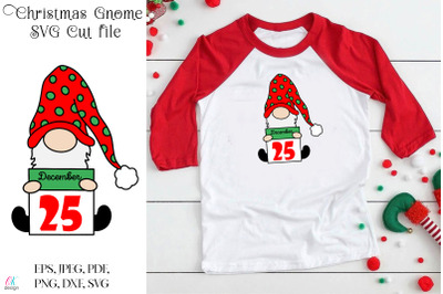 Christmas Gnome SVG. Gnome SVG cut files.