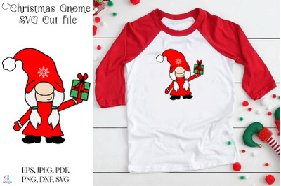 Christmas Gnome SVG. Gnome SVG cut files.