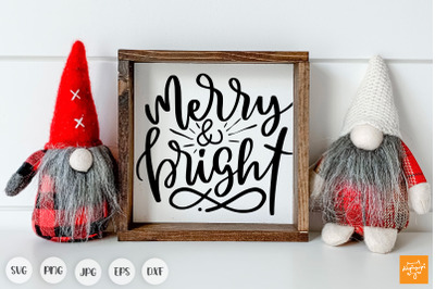 Merry And Bright SVG