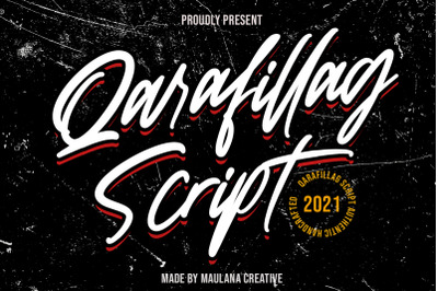 Qarafillag Script Authentic Handcrafted Font