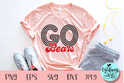 Go Bears svg, sports svg