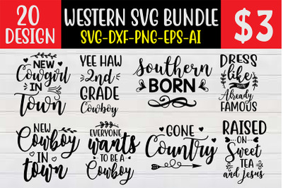 Western SVG Bundle cut file