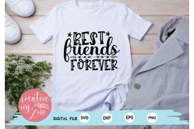 best friends forever svg