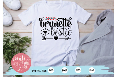 brunette bestie  svg