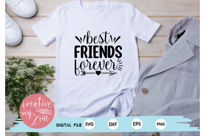 best friends forever svg