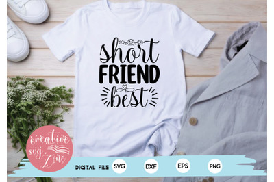 short best friend svg